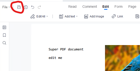 Saving the Edited PDF in LightPDF